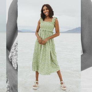 NWOT Piper and Scoot Green Tank Floral Dress